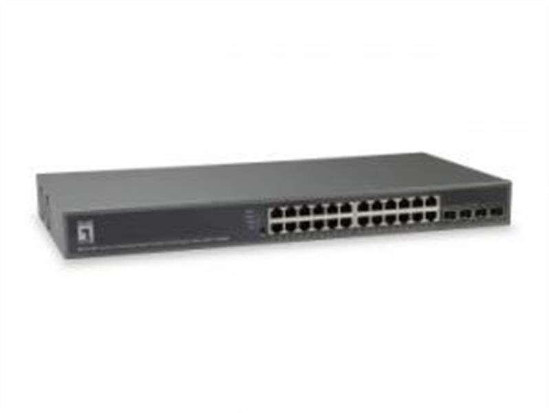 LevelOne GTP-2881 netwerk-switch Managed L3 Gigabit Ethernet (10/100/1000) Power over Ethernet (PoE) Zwart