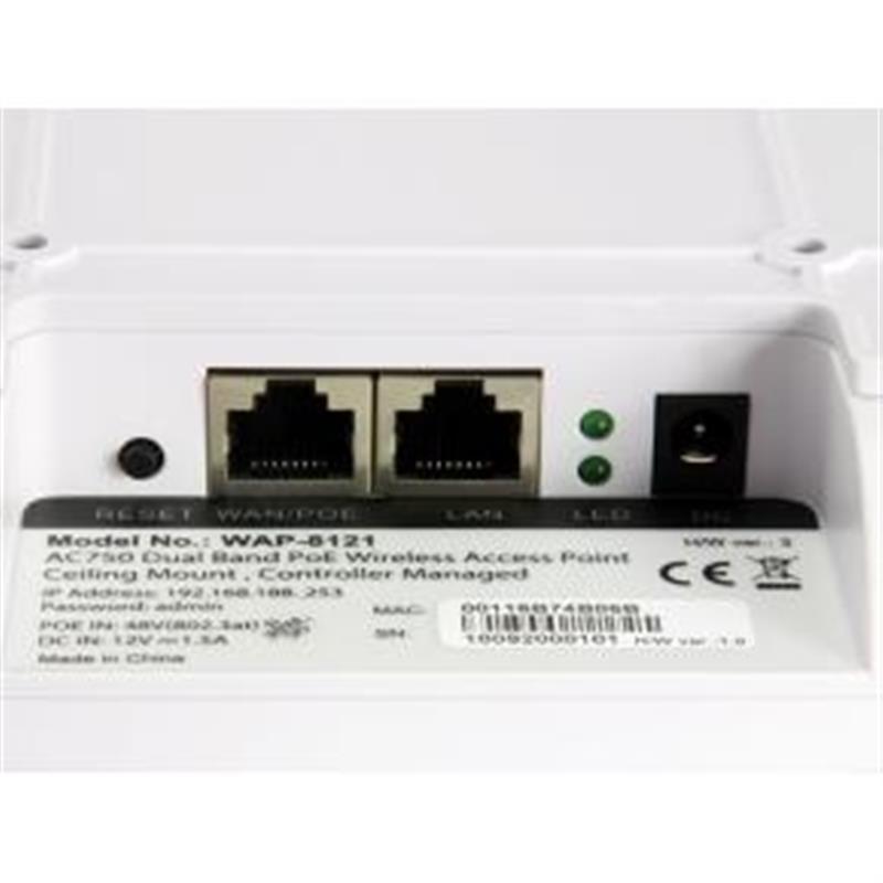 LevelOne WAP-8121 433 Mbit/s Wit Power over Ethernet (PoE)