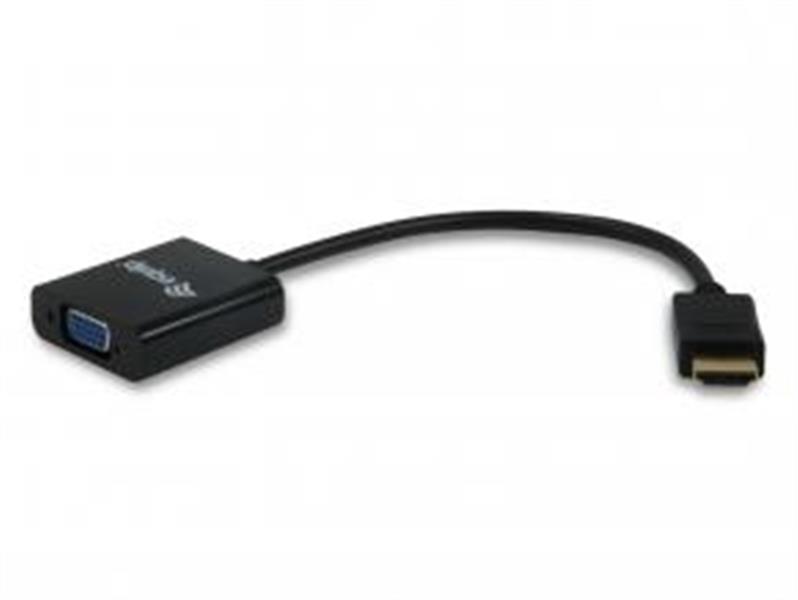 Equip 11903607 video kabel adapter VGA (D-Sub) HDMI Type A (Standaard) Zwart