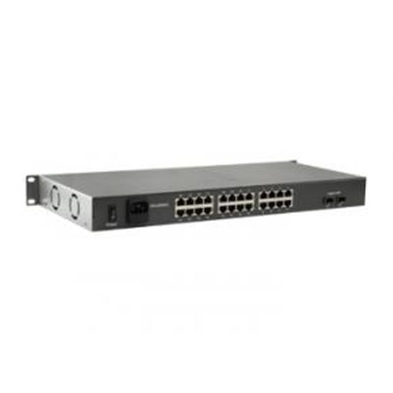 LevelOne FGP-2602W380 netwerk-switch Unmanaged Fast Ethernet (10/100) Power over Ethernet (PoE) Zwart