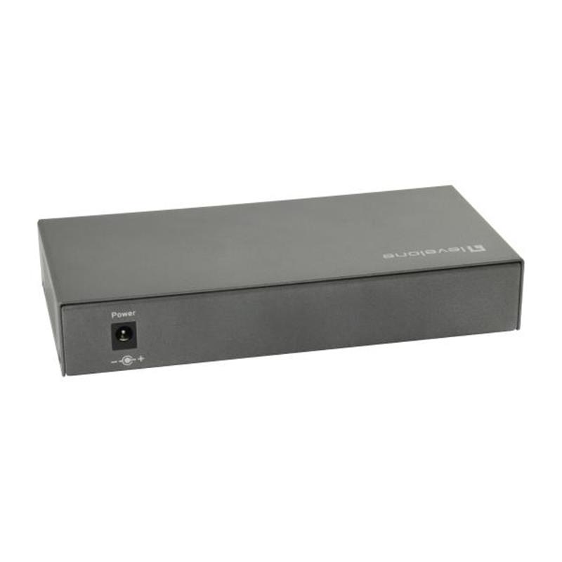 LevelOne GEP-0823 netwerk-switch Gigabit Ethernet (10/100/1000) Power over Ethernet (PoE) Zwart