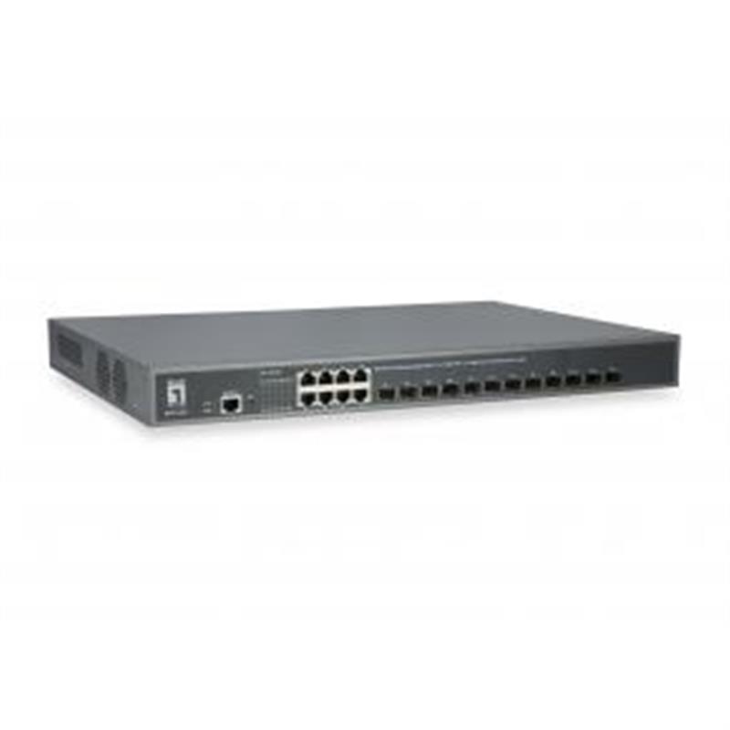 LevelOne GTL-2091 Managed L3 Gigabit Ethernet (10/100/1000) Grijs