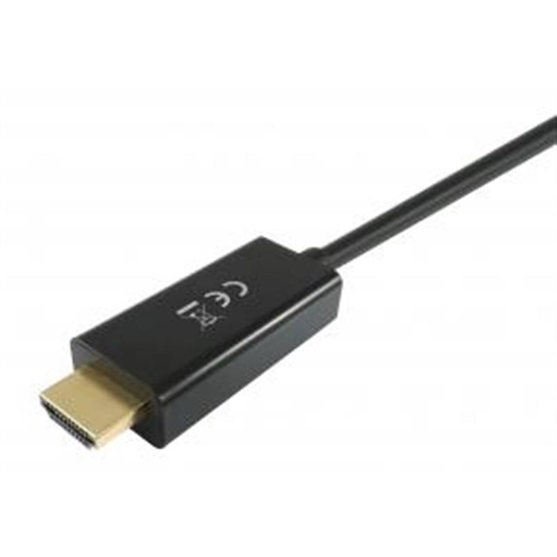 Equip 119391 video kabel adapter 3 m DisplayPort HDMI Zwart