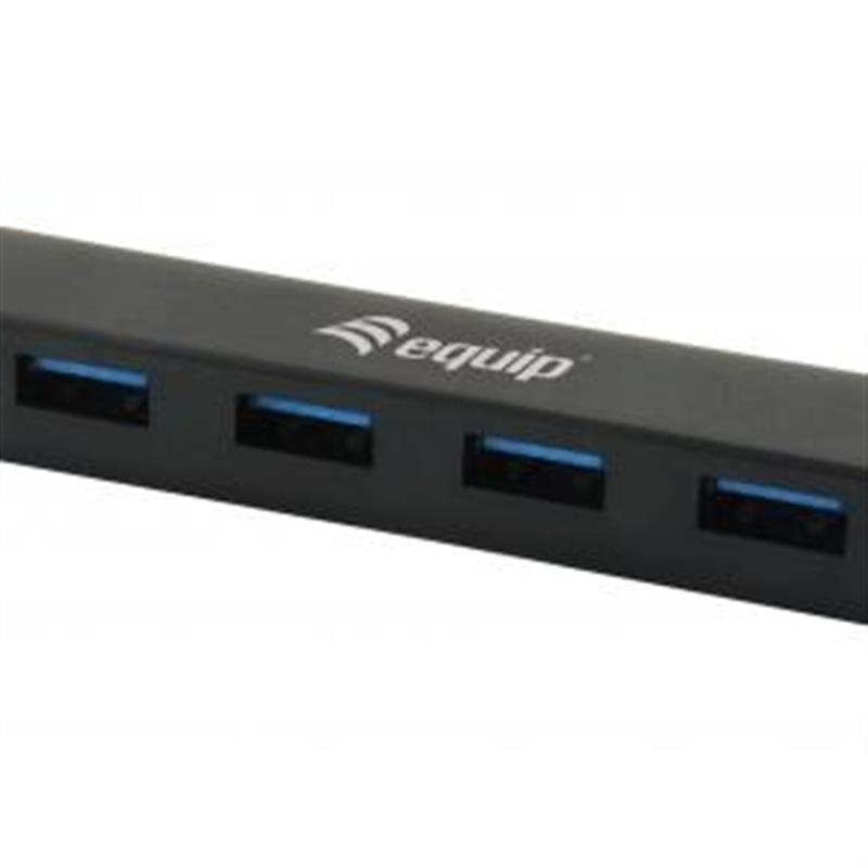 Equip 128954 interface hub USB 3.2 Gen 1 (3.1 Gen 1) Type-C 5000 Mbit/s Zwart