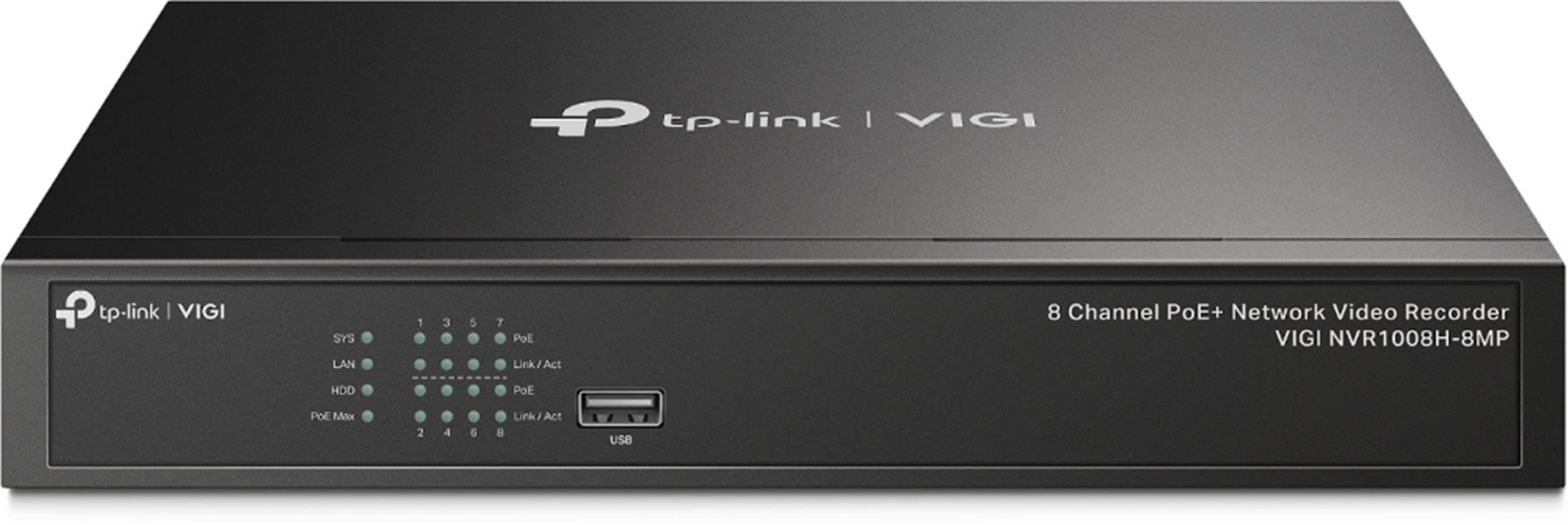 8 Channel Network Video Recorder - PoE 