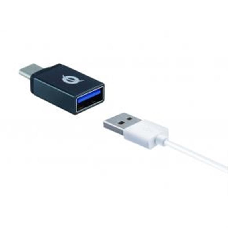 Conceptronic DONN04G tussenstuk voor kabels USB 3.1 Gen 1 Type-C, USB 2.0 Type-C USB 3.1 Gen 1 Type-A, USB 2.0 Micro Zwart