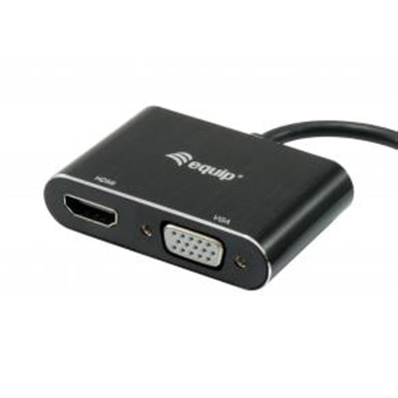 Equip 133386 USB grafische adapter 1920 x 1080 Pixels Zwart