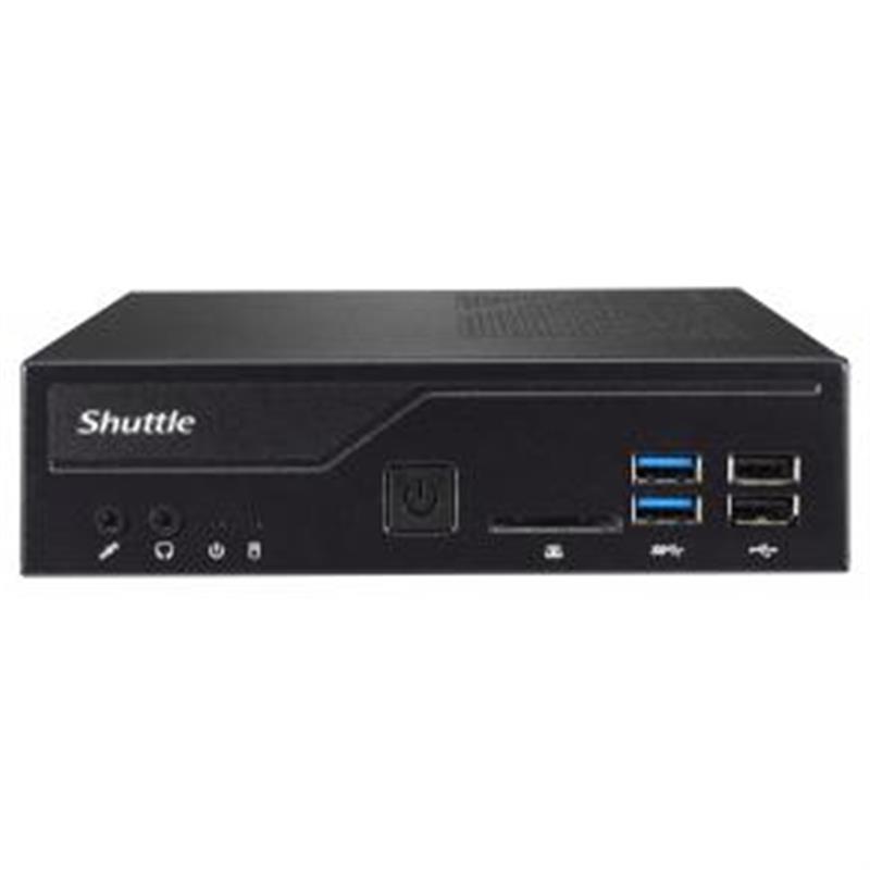 Shuttle XP? slim DH410 1,35L maat pc Zwart Intel H410 LGA 1200 (Socket H5)