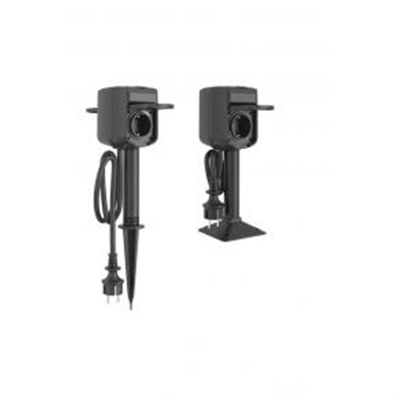 WOOX Slimme tweeweg buitencontactdoos Zigbee WiFi 2x Schuko IP44 3680W 16A