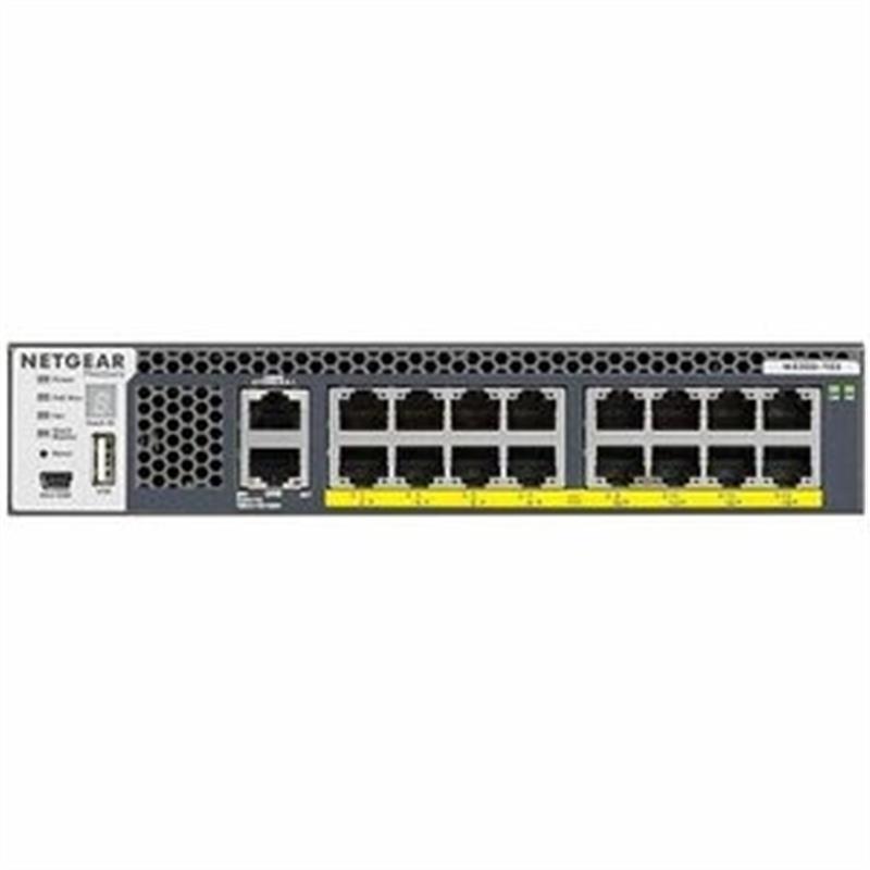 Netgear M4300-16X Managed L3 10G Ethernet (100/1000/10000) Zwart 1U Power over Ethernet (PoE)