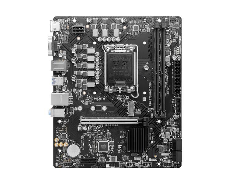 MSI PRO B760M-E DDR4 moederbord Intel B760 LGA 1700 micro ATX