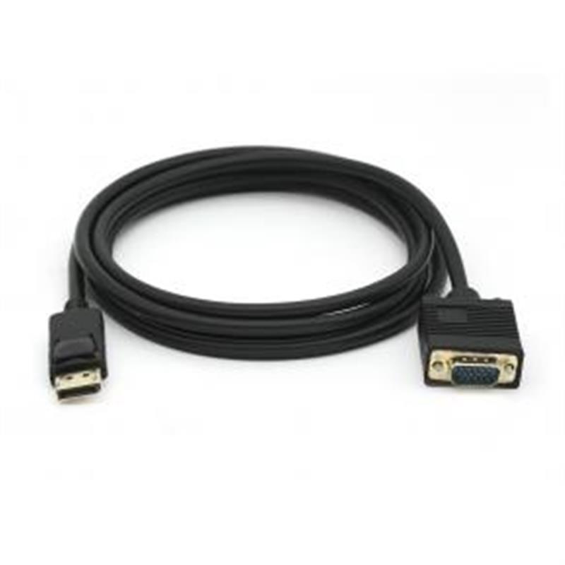 Equip 119338 video kabel adapter 2 m VGA (D-Sub) DisplayPort Zwart