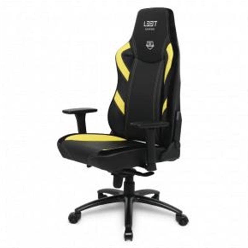 L33T Gaming E-Sport Pro Excellence L PU Black - Yellow decor PU leather Gas-lift