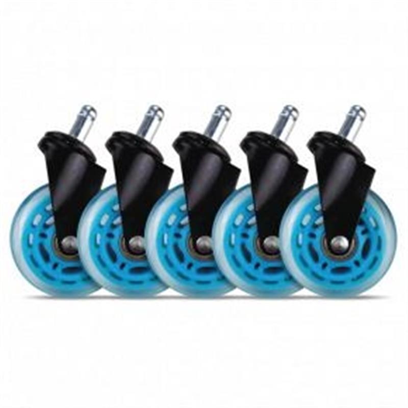 L33T Gaming 3inch Rubber Casters Blue 5pcs