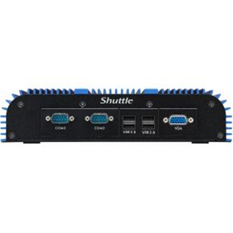 Shuttle Box-PC Industrial System BPCWL02-i3XA i3-8145UE Intel® Core™ i3 4 GB DDR4-SDRAM 120 GB SSD Mini PC Zwart, Blauw