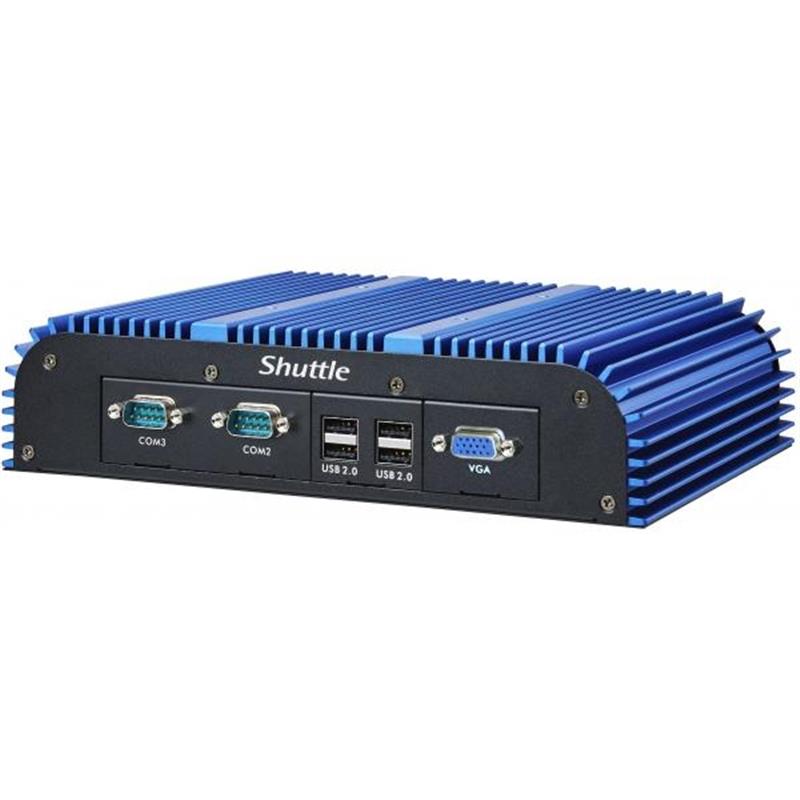 Shuttle Box-PC Industrial System BPCWL02-i5WA i5-8365UE Intel® Core™ i5 8 GB DDR4-SDRAM 250 GB SSD Windows 10 IoT Enterprise Mini PC Zwart, Blauw