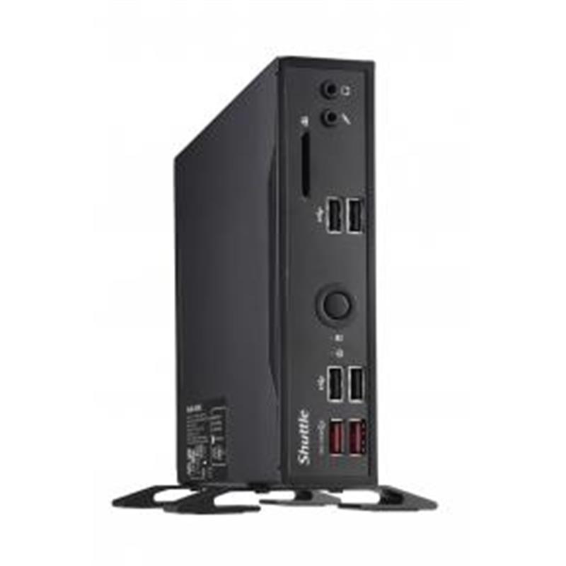 Shuttle XPC slim Barebone DS20U3V2, i3-10110U, 2x LAN (1xGbit, 1x 2.5Gbit), 1xCOM, 1xHDMI, 1xDP, ventilatorloos , 24/7 permanent gebruik