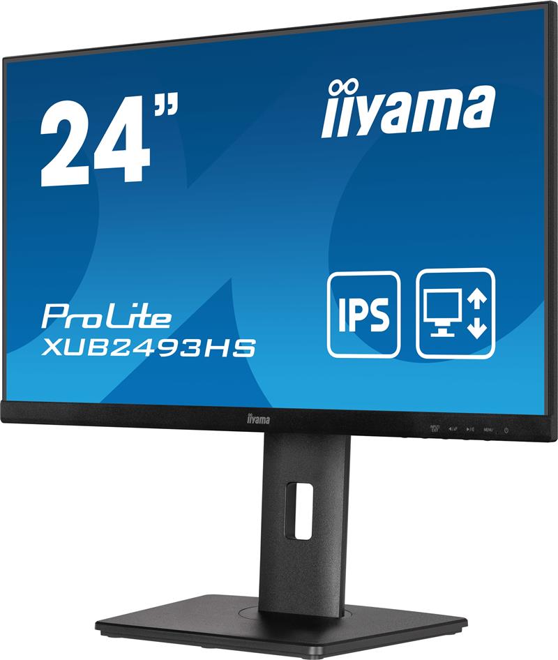 iiyama ProLite XUB2493HS-B5 LED display 60,5 cm (23.8"") 1920 x 1080 Pixels Full HD Zwart
