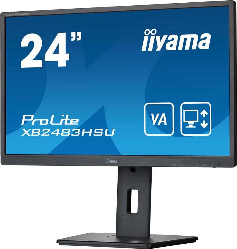 iiyama ProLite XB2483HSU-B5 LED display 60,5 cm (23.8"") 1920 x 1080 Pixels Full HD Zwart