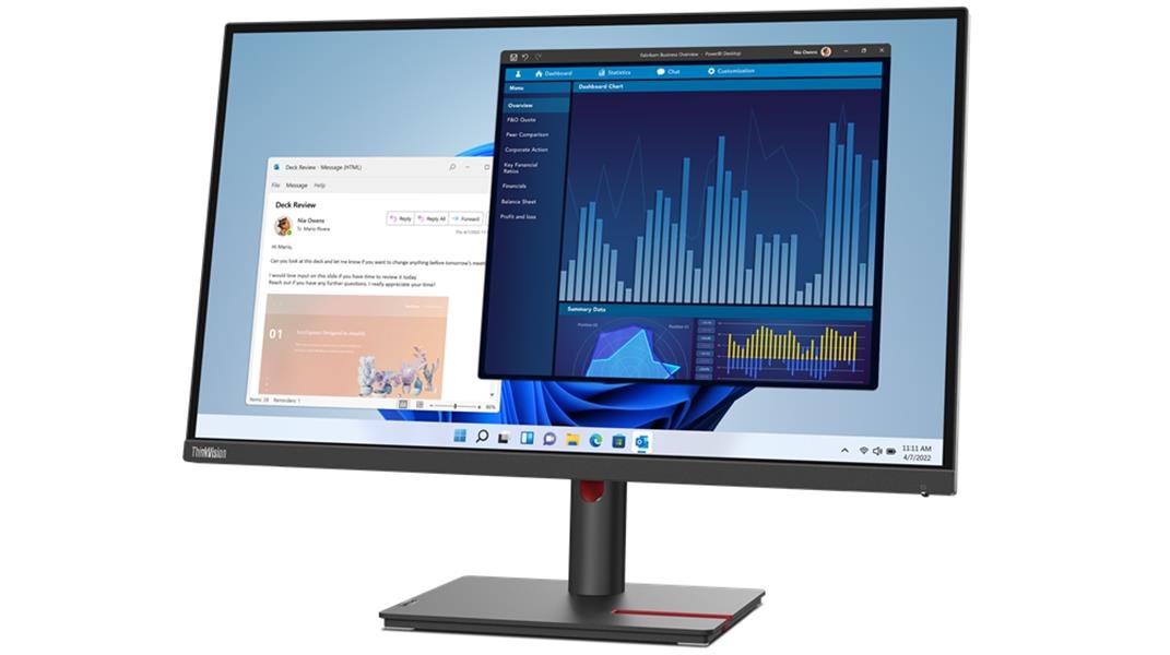 Lenovo ThinkVision T27p-30 68,6 cm (27"") 3840 x 2160 Pixels 4K Ultra HD LED Zwart