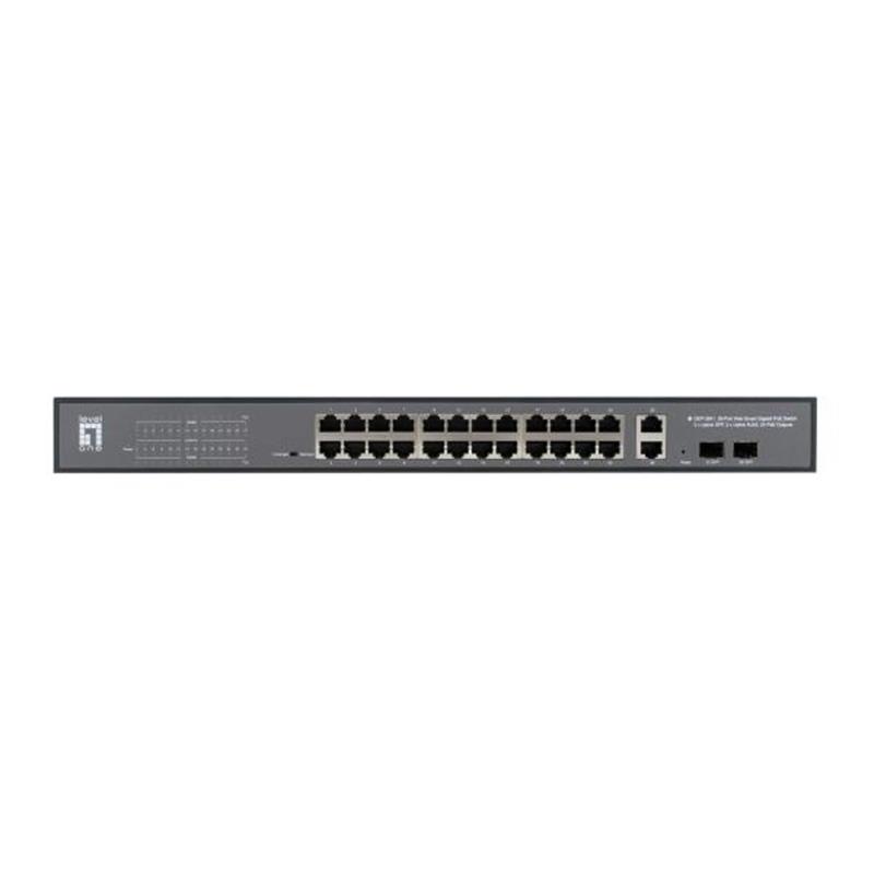 LevelOne GEP-2841 netwerk-switch Managed L2 Gigabit Ethernet (10/100/1000) Power over Ethernet (PoE) 1U Zwart