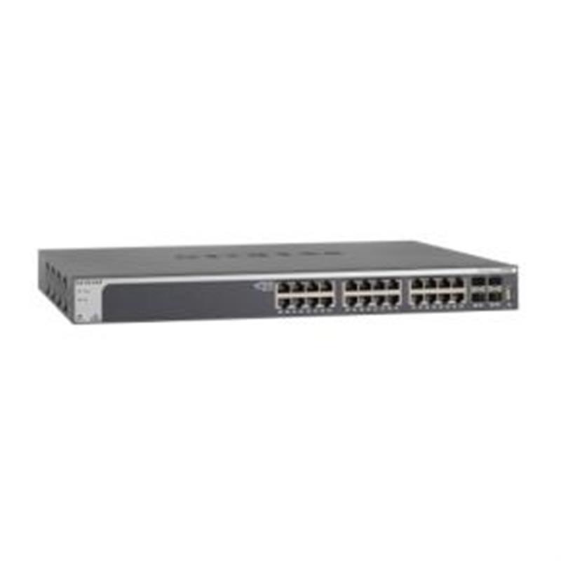 Netgear ProSAFE Smart Switch - XS728T - 24 x 10 Gigabit Ethernet- en 4 dedicated SFP+ poorten