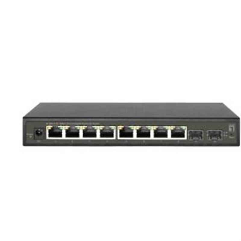 Levelone Hilbert 10-Port Gigabit Smart Lite Switch 8 x Gigabit RJ45 2 x Gigabit SFP