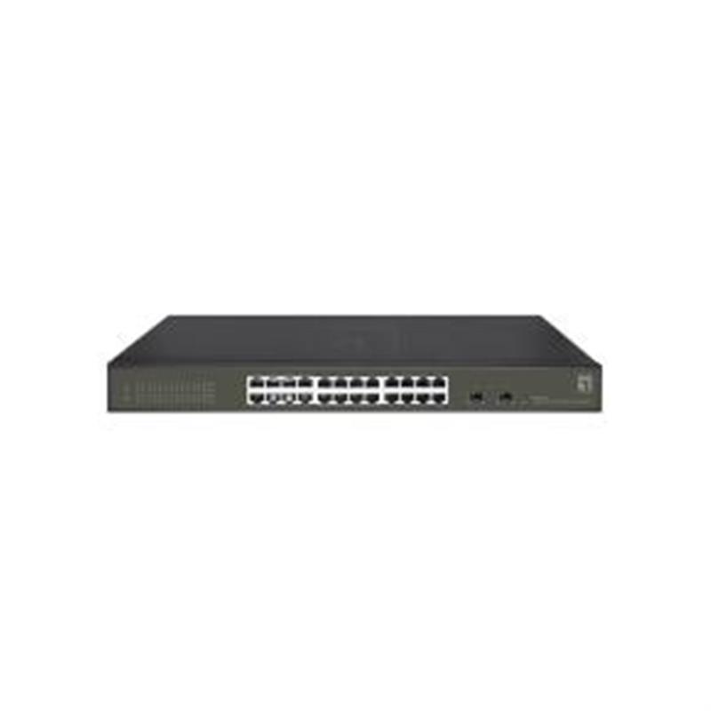 LevelOne GES-2126 netwerk-switch Managed L2 Gigabit Ethernet (10/100/1000) Zwart