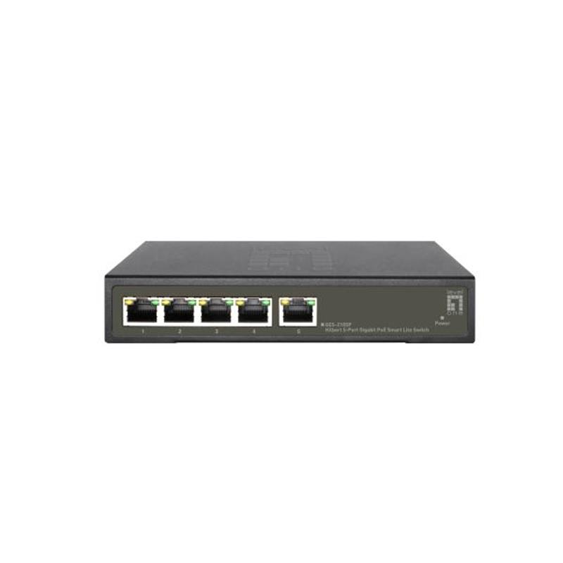 LevelOne GES-2105P netwerk-switch Managed L2 Gigabit Ethernet (10/100/1000) Power over Ethernet (PoE) Zwart