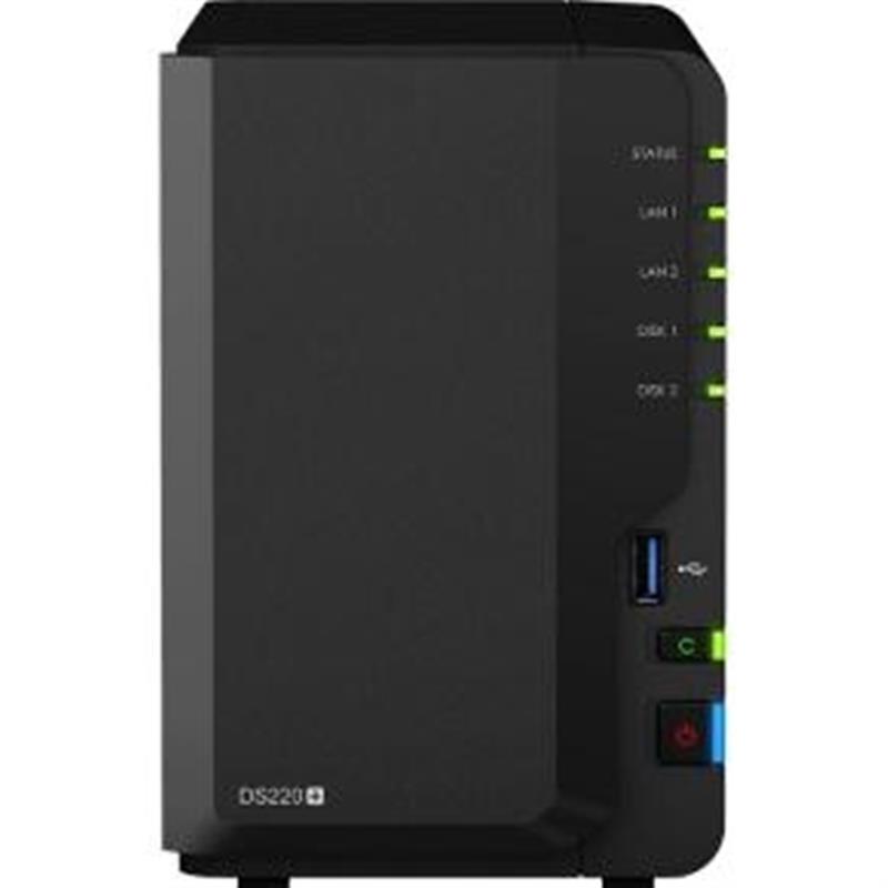 Synology DiskStation data-opslag-server J4025 Ethernet LAN Compact Zwart NAS