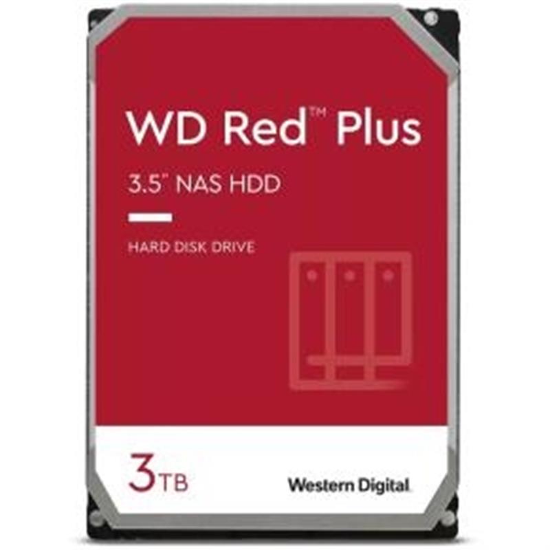 Western Digital Red Plus WD30EFPX interne harde schijf 3.5 3000 GB SATA III