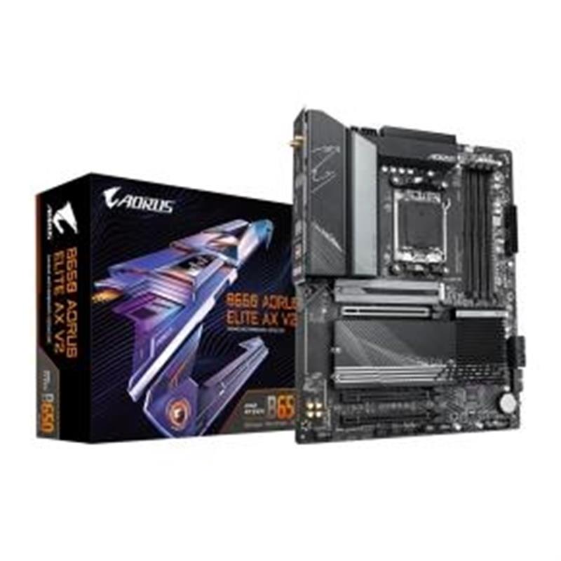 Gigabyte B650 AORUS ELITE AX V2 moederbord AMD B650 Socket AM5 ATX