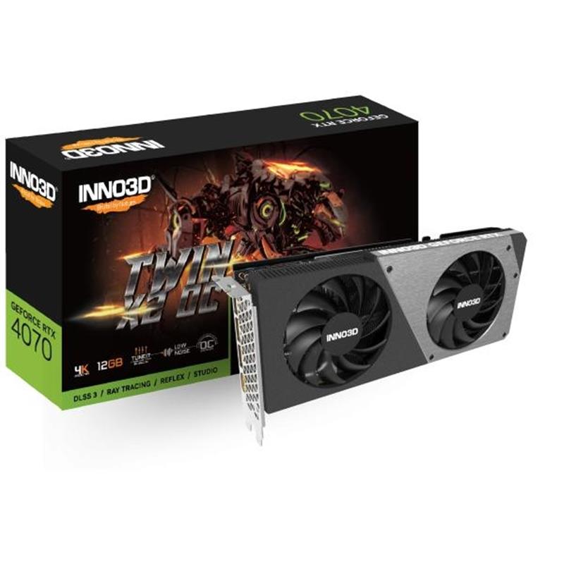 Inno3D N40702-126XX-185252N videokaart NVIDIA GeForce RTX 4070 12 GB GDDR6X