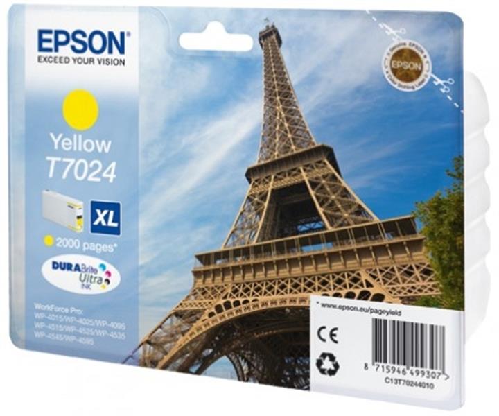 Epson Eiffel Tower Ink Cartridge XL Yellow 2k