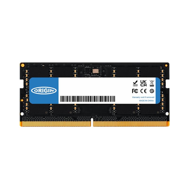 Origin Storage 16GB DDR5 4800MHz SODIMM 1Rx8 Non-ECC 1.1V geheugenmodule 1 x 16 GB