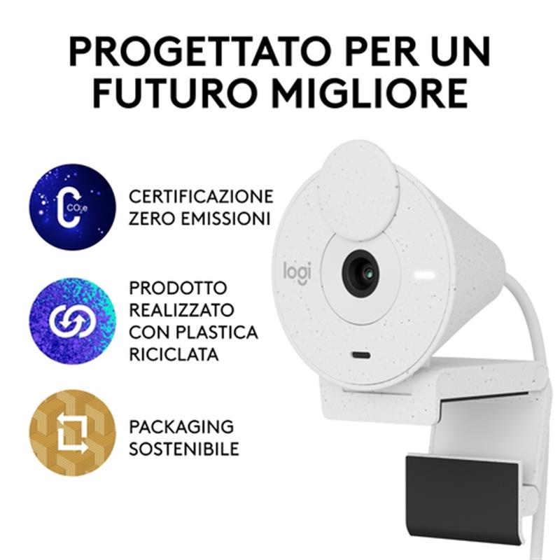 LOGI Brio 300 Full HD webcam - OFF-WHITE