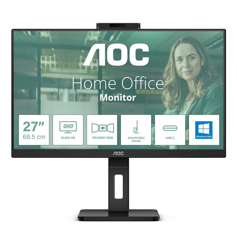 AOC Q27P3CW computer monitor 68,6 cm (27"") 2560 x 1440 Pixels Quad HD LED Zwart