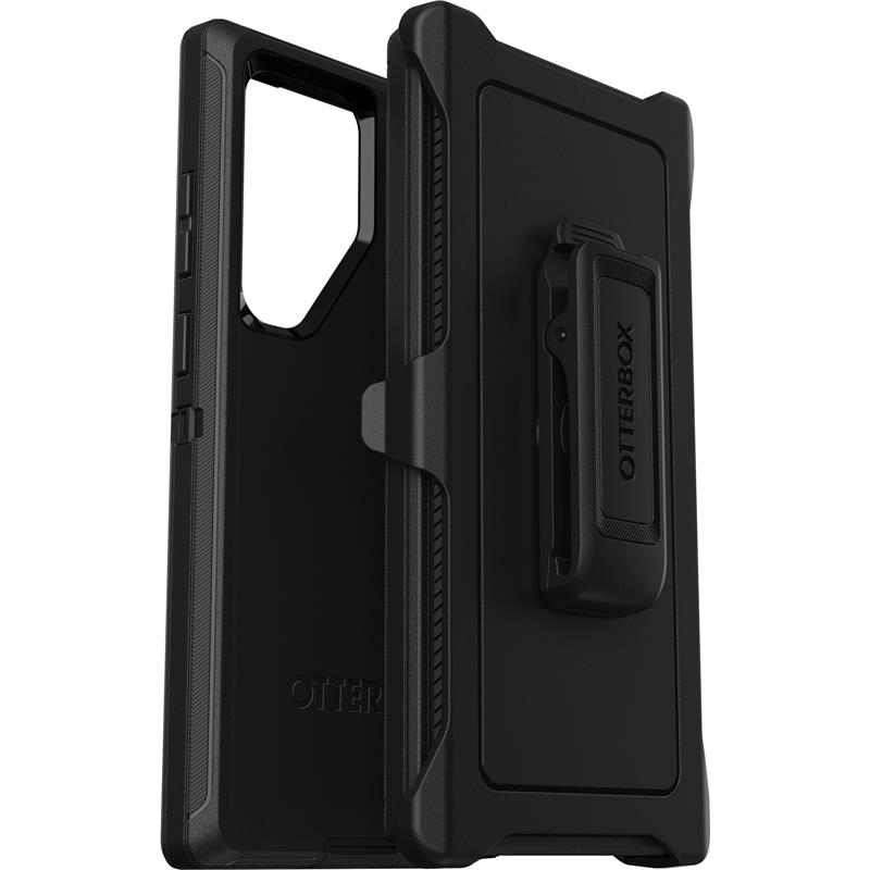 OtterBox Defender Case voor Galaxy S23 Ultra, Schokbestendig, Valbestendig, Ultra-robuust, Beschermhoes, 4x Getest volgens Militaire Standaard, Zwart