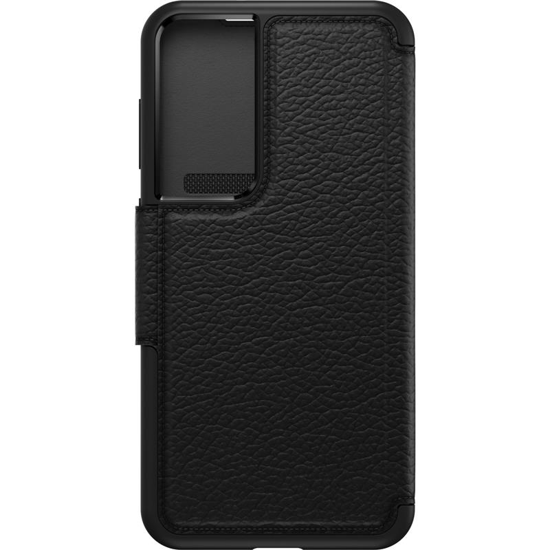 OtterBox Strada-hoesje voor Galaxy S23+ , schokbestendig, valbestendig, lederen folio met kaarthouder, 3x getest volgens militaire standaard, Zwart