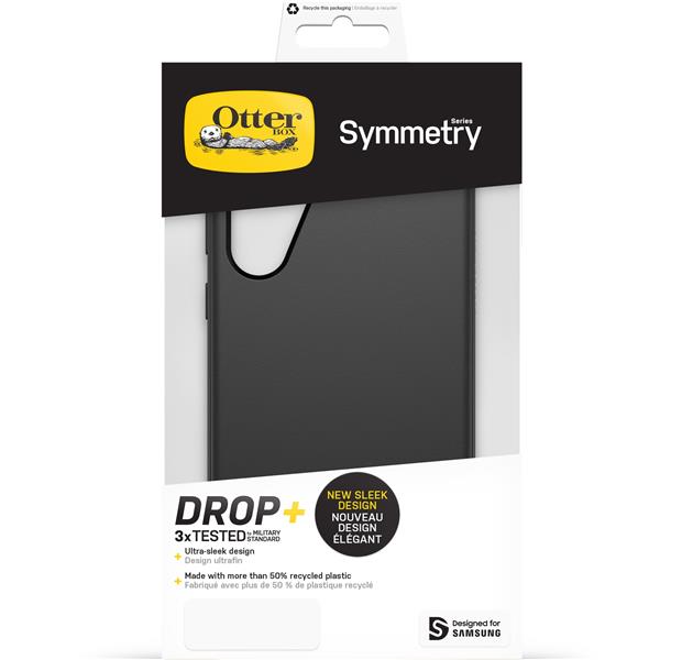 OtterBox Symmetry-hoesje voor Galaxy S23+ , schokbestendig, valbestendig, dunne beschermende hoes, 3x getest volgens militaire standaard, Antimicrobie