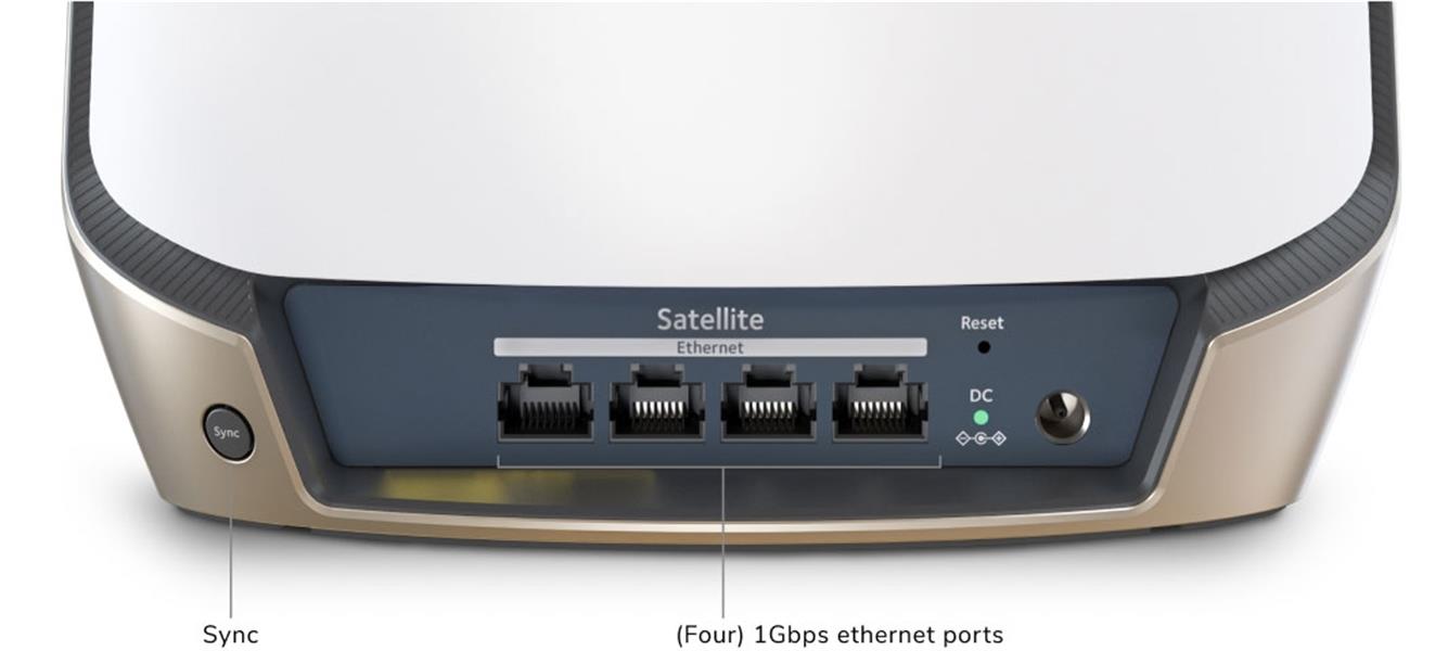 NETGEAR Orbi 860 AX6000 WiFi Satellite Tri-band (2.4 GHz / 5 GHz / 5 GHz) Wi-Fi 6 (802.11ax) Wit 4 Intern