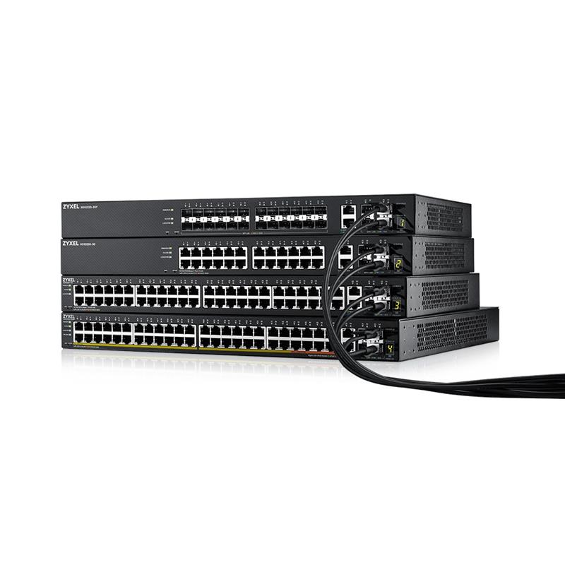 Zyxel XGS2220-30HP Managed L3 Gigabit Ethernet (10/100/1000) Power over Ethernet (PoE) Zwart