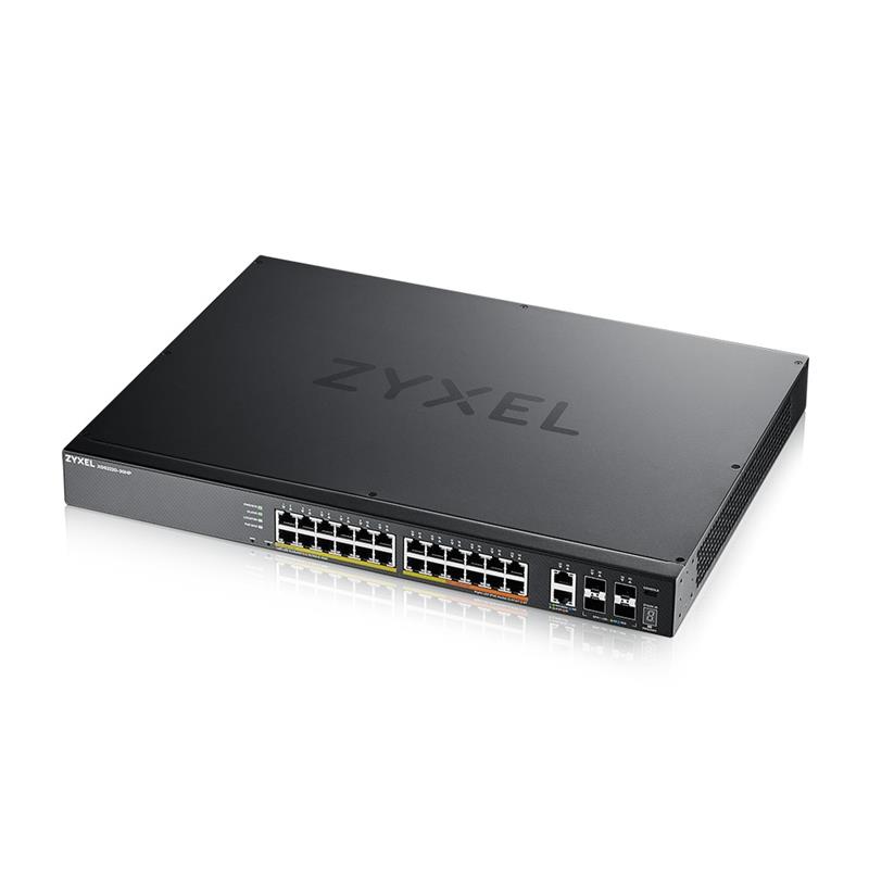 XGS2220-30HP L3 Access Switch 400W PoE 16xPoE 10xPoE 24x1G RJ45 2x10mG RJ45 4x10G SFP Uplink incl 1 yr NebulaFlex Pro