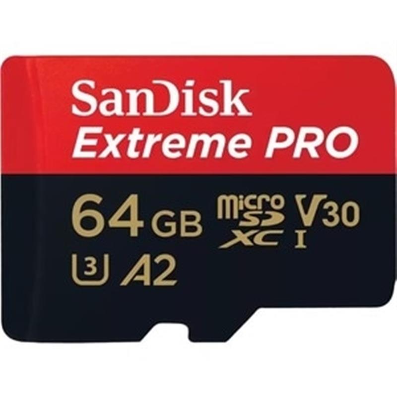 EXTREME PRO MICROSDXC 64GB SD ADAPTER A2