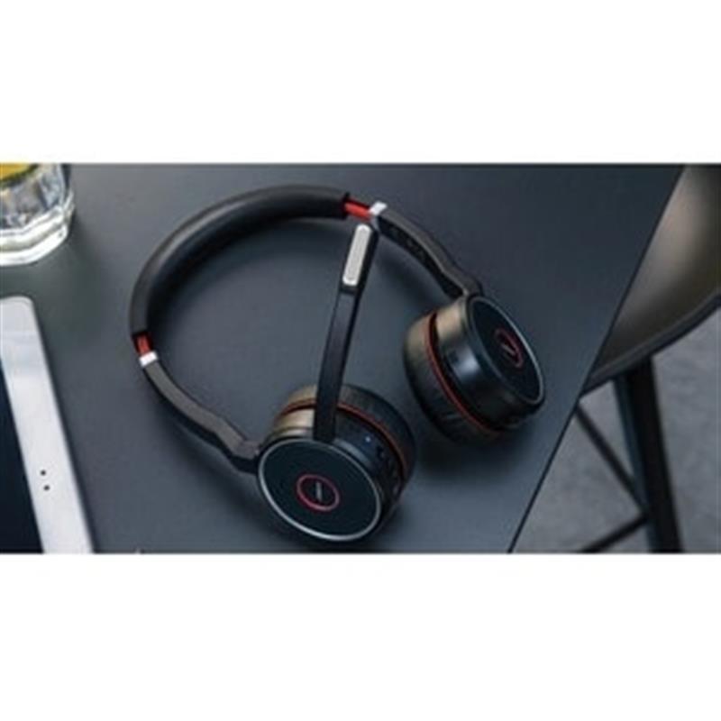 Jabra Evolve 75 Headset Bedraad en draadloos Hoofdband Oproepen/muziek Bluetooth Oplaadhouder Zwart