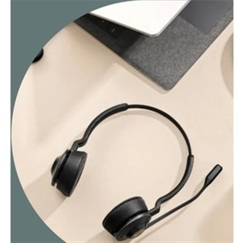 Jabra Engage 55 Headset Draadloos Hoofdband Kantoor/callcenter Zwart, Titanium