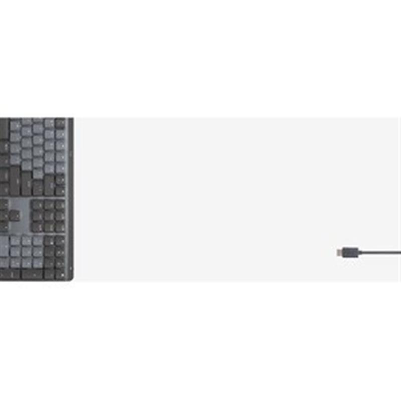 Logitech MX Mini Mechanical toetsenbord RF-draadloos + Bluetooth QWERTZ Duits Grafiet, Grijs