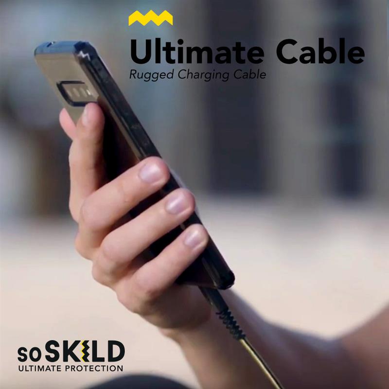 SoSkild Charging Cable Ultimate USB-A to Lightning 1 5m Black Yellow