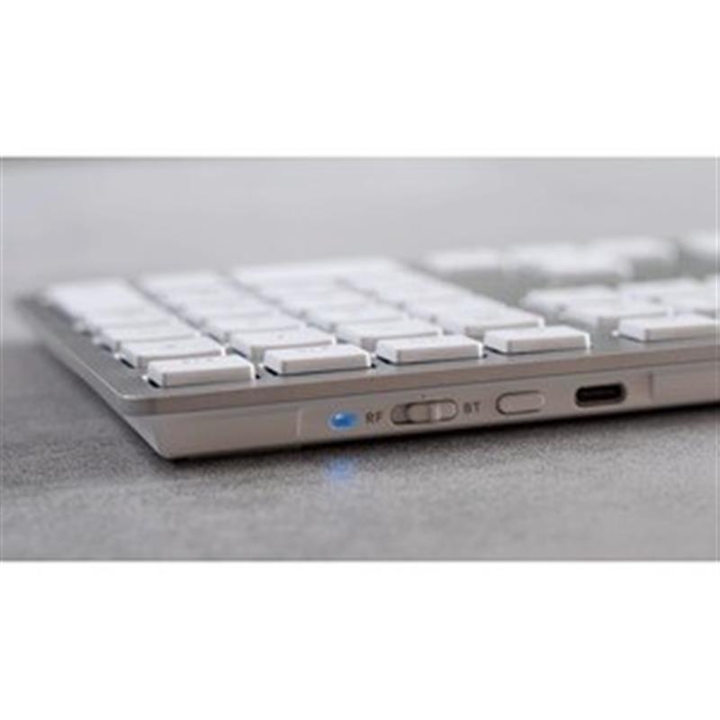 CHERRY KW 9100 SLIM FOR MAC toetsenbord USB + Bluetooth QWERTY Engels Zilver