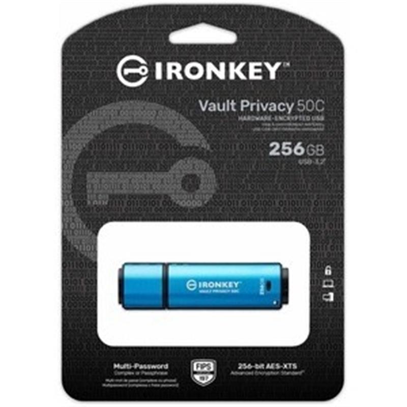 256GB USB-C IronKey Vault Privacy 50C